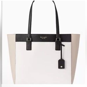 EUC Kate Spade Cameron Colorblock Saffiano Leather Laptop Tote Bag